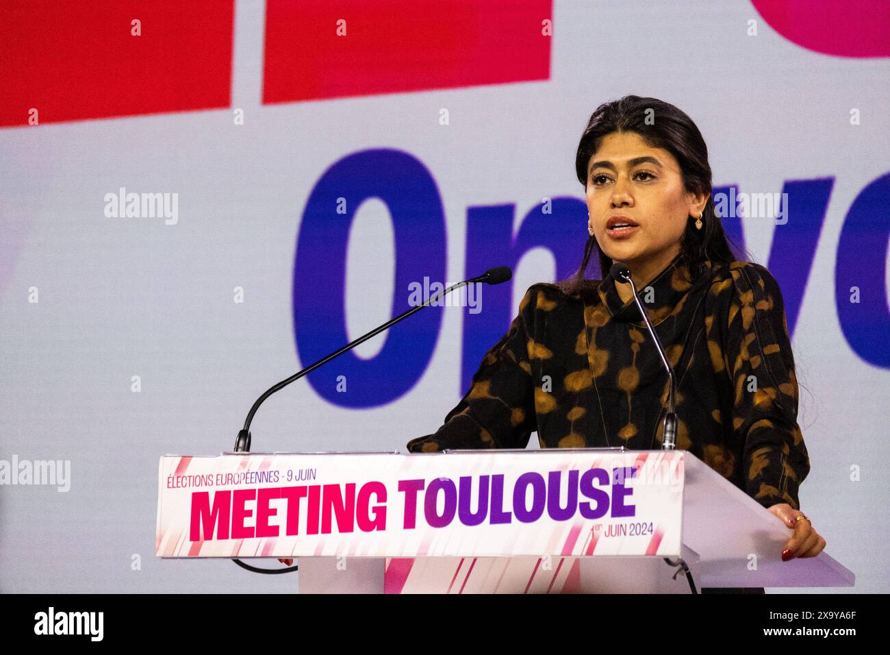 Rede von Rima Hassan bei der Wahlkampfsitzung für die Europawahlen der