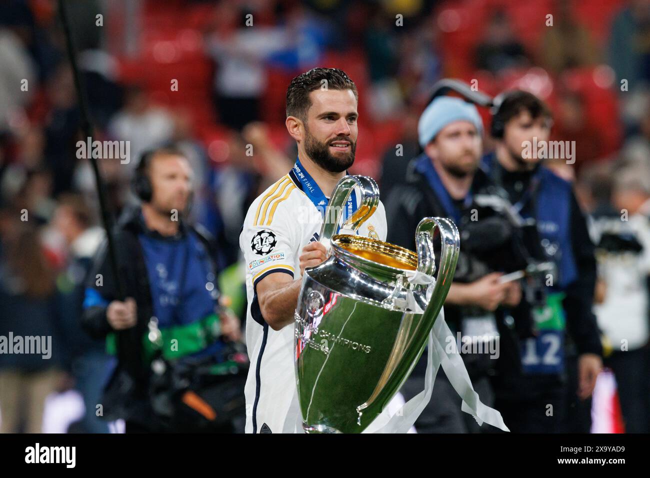 Nacho während des Finalspiels der Champions League 2024 zwischen Borussia Dortmund und Real Madrid (Maciej Rogowski) Stockfoto