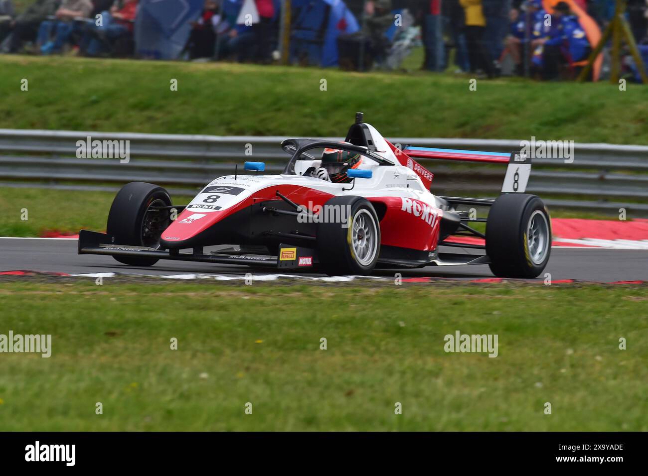 Kai Daryanani, Fortec Motorsport, ROKiT F4 British Championship, von der FIA zertifiziert, drei 20-Minuten-Rennen am Wochenende auf dem Snetterton 30 Stockfoto