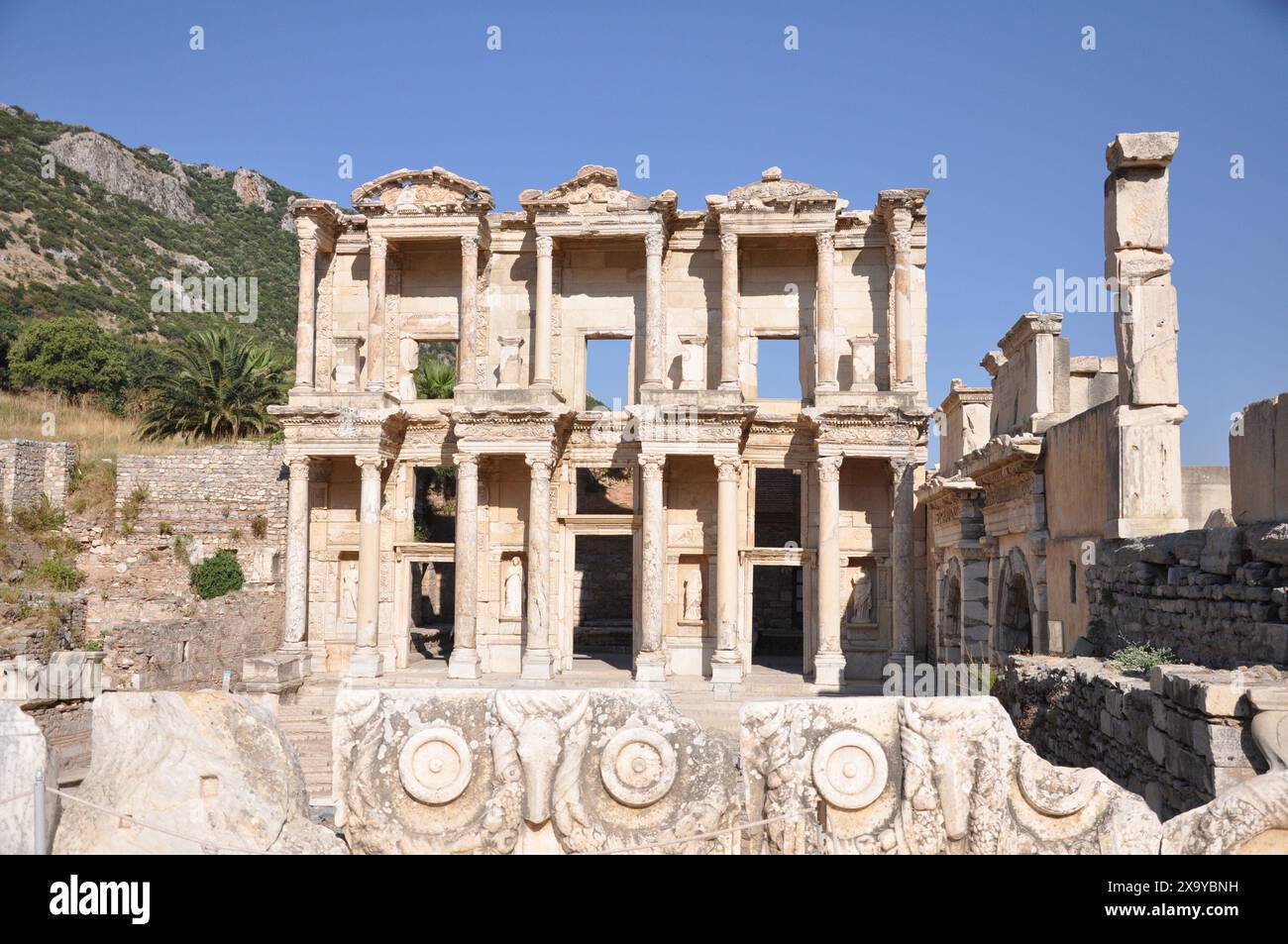Die Bibliothek Von Celsus, Ephesus, Selcuk, Provinz Izmir, Türkei Stockfoto