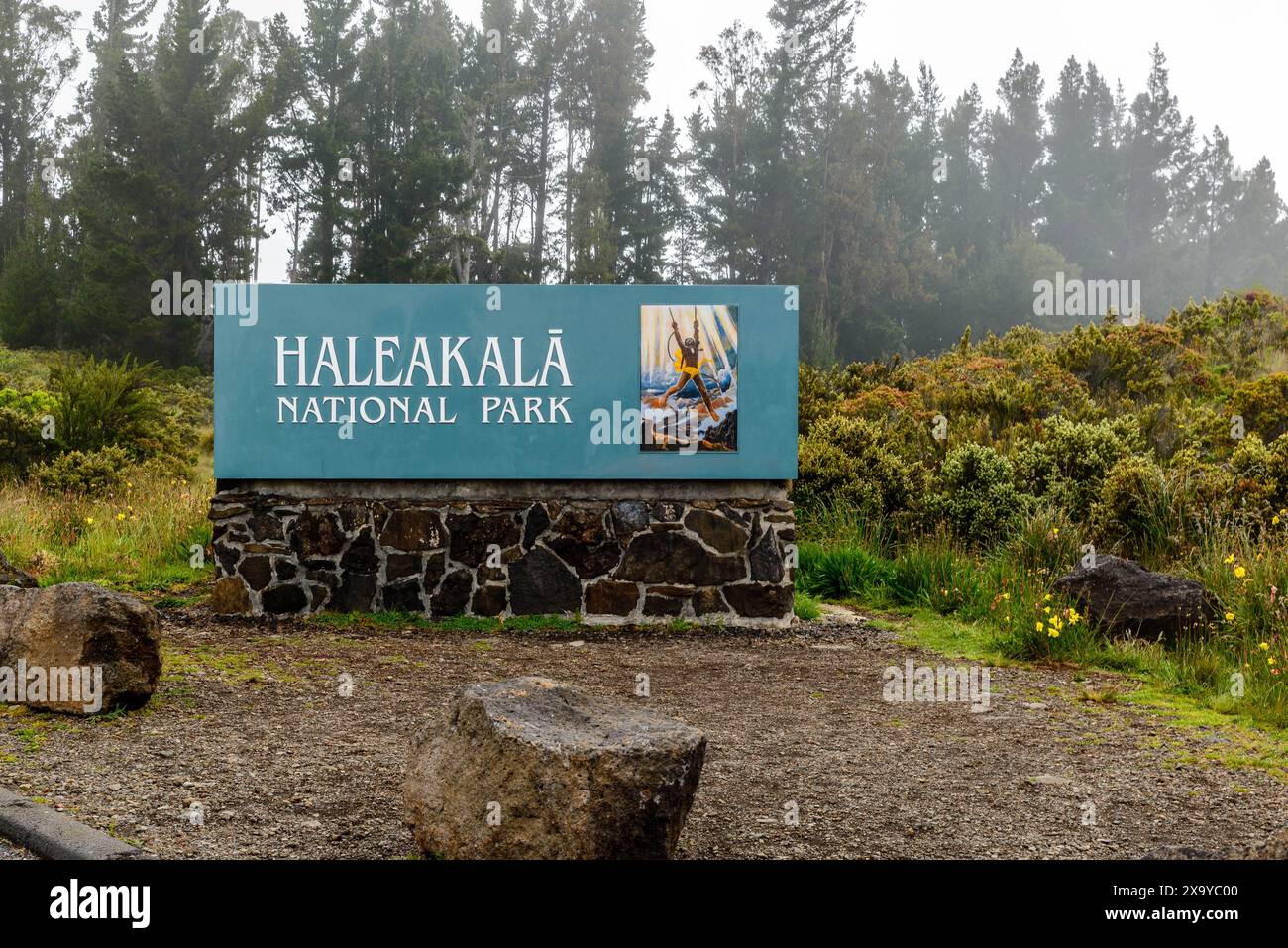 Ein malerischer Blick auf den Haleakala-Nationalpark in Maui, Hawaii, USA Stockfoto