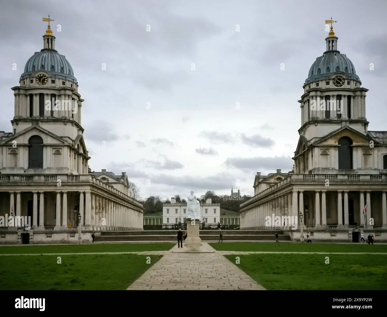 Das Old Royal Naval College in London, England. Stockfoto