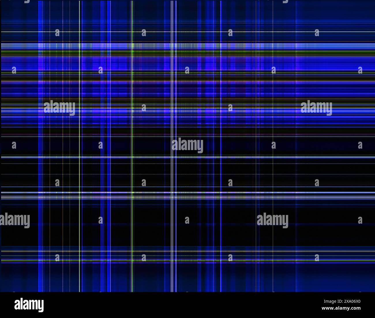 Ein dunkler Hintergrund mit abstrakten blauen und grünen Linien Stockfoto