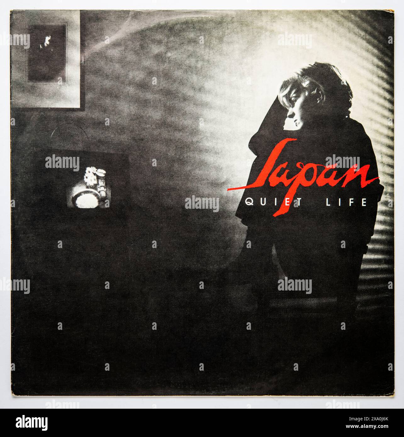 Bildercover der 12-Zoll-Single-Version von Quiet Life von Japan, die 1979 veröffentlicht wurde Stockfoto