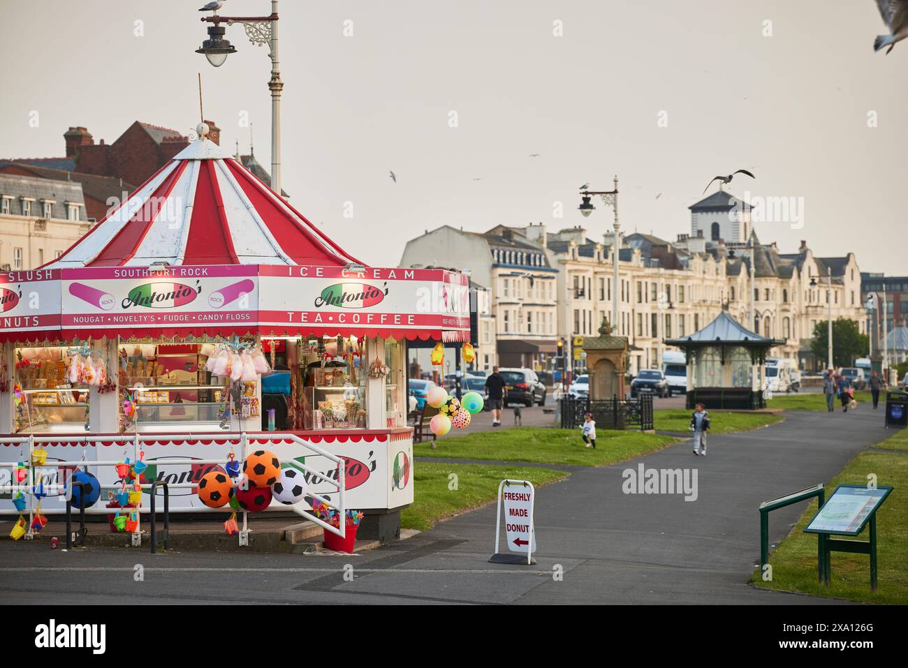 Southport, Sefton, Merseyside. Rock Shop Stockfoto