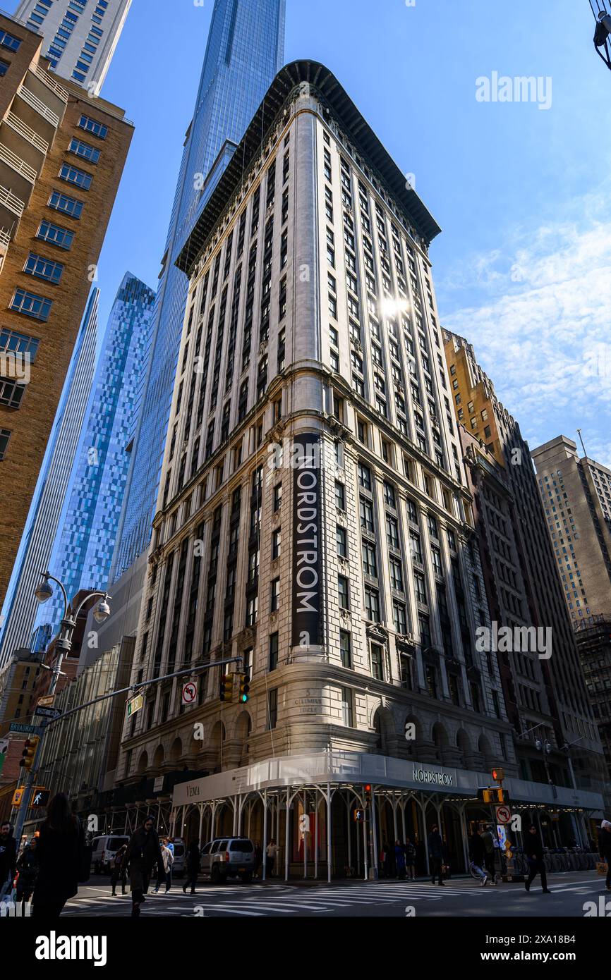 Ein malerischer Blick auf die Wolkenkratzer von New York City Stockfoto