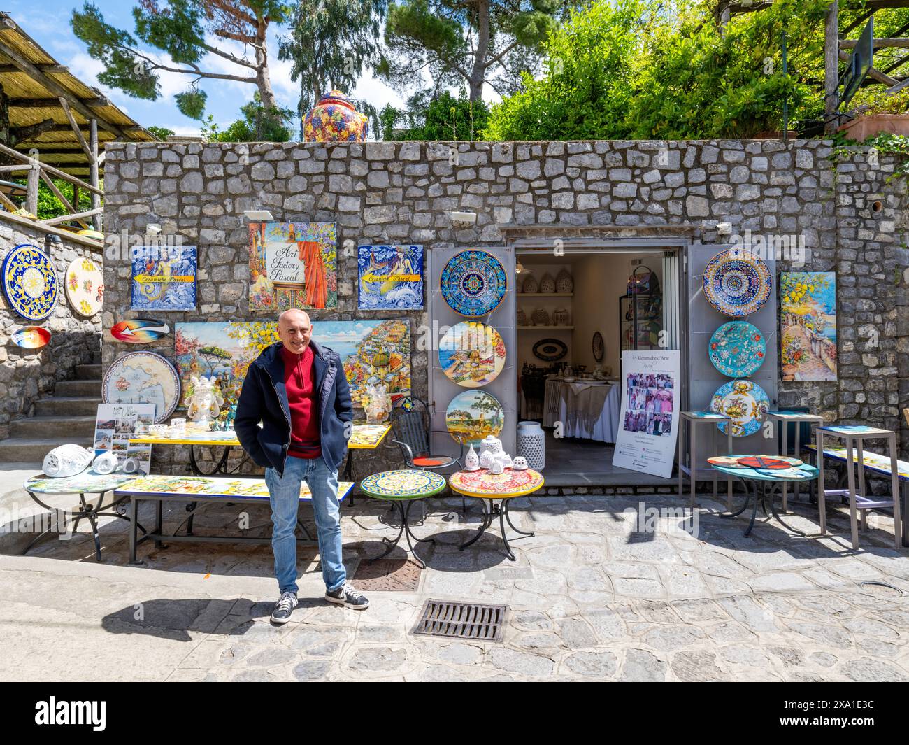 Ravello, Amalfiküste, Kampanien, Italien, Europa Stockfoto