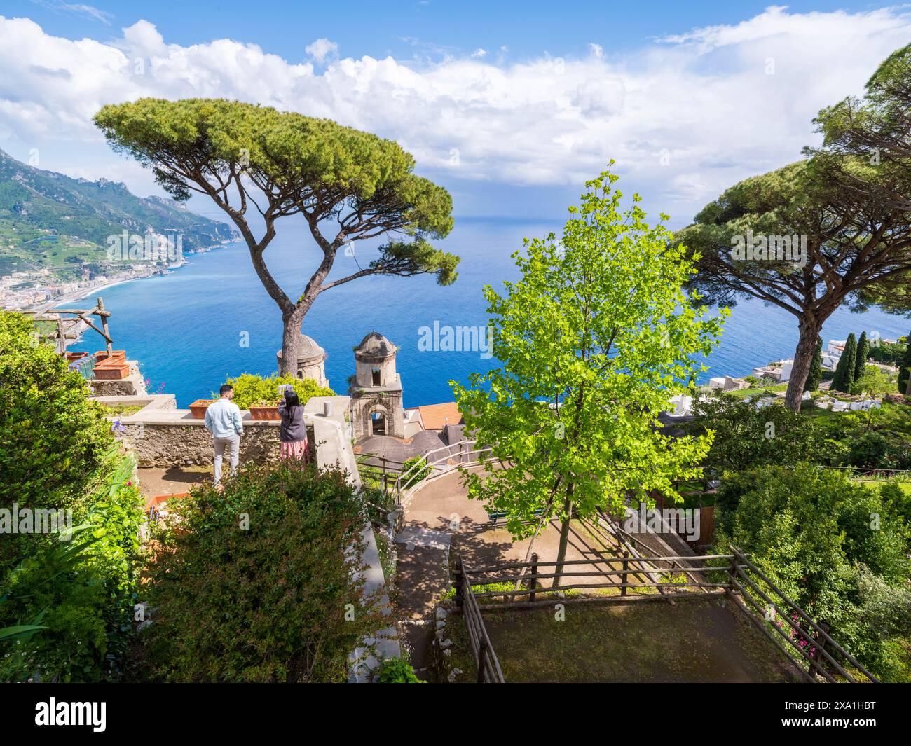 Villa Rufolo Graden, Ravello Italien Europa Stockfoto