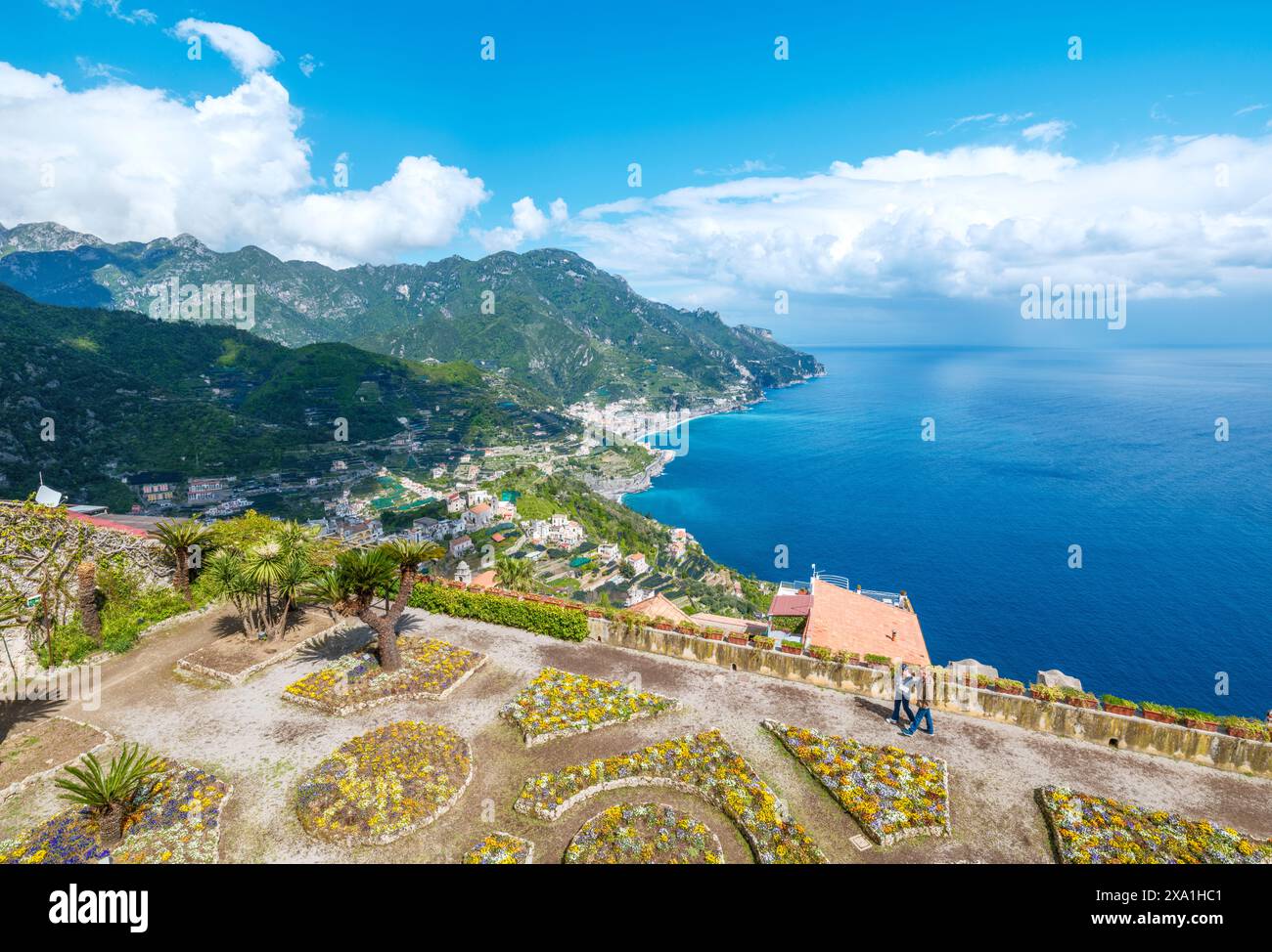 Villa Rufolo und Graden Ravello, Amalfiküste, Kampanien, Italien, Europa Stockfoto