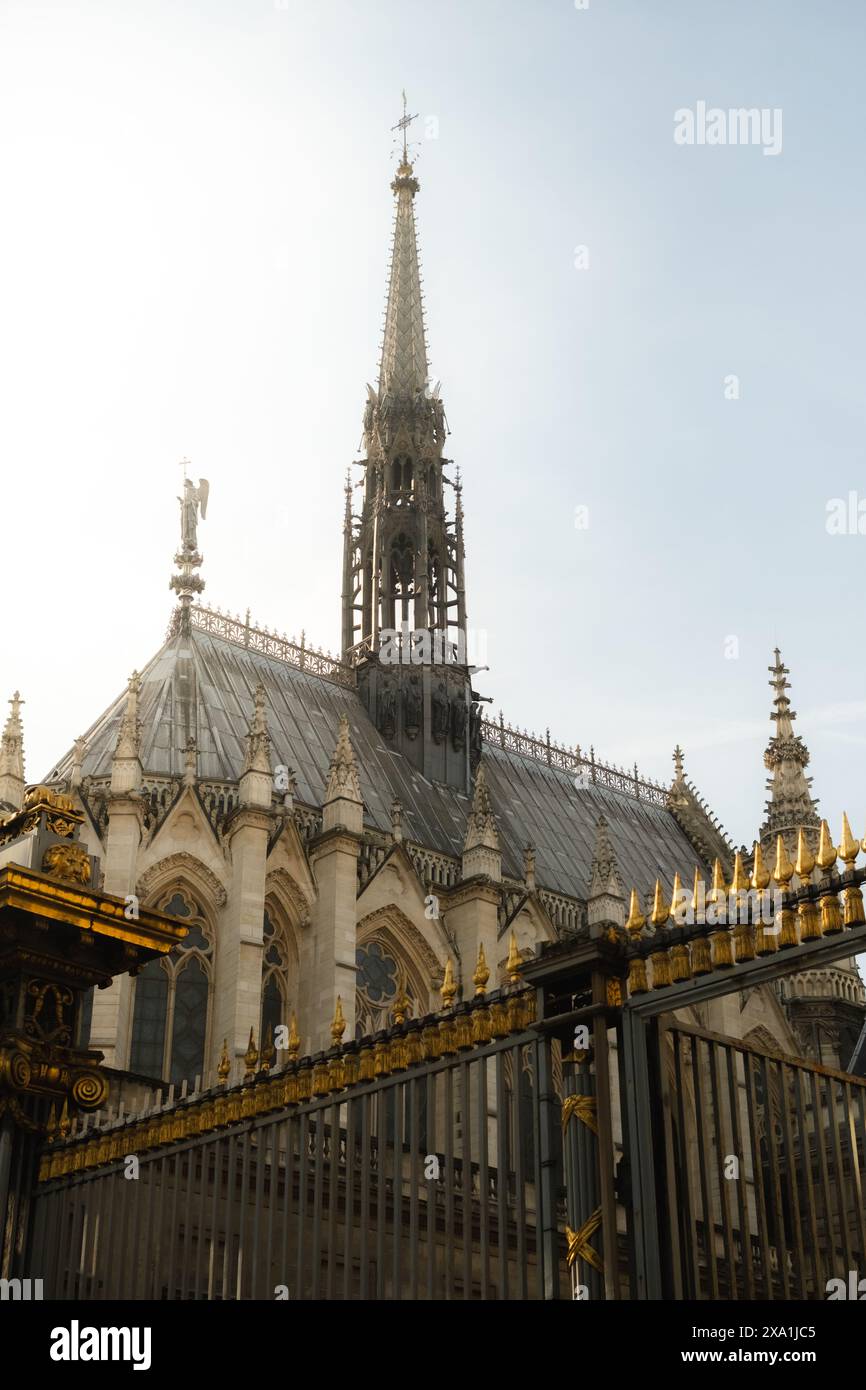 Die berühmte Kathedrale Sainte-Chapelle in Paris, Frankreich Stockfoto
