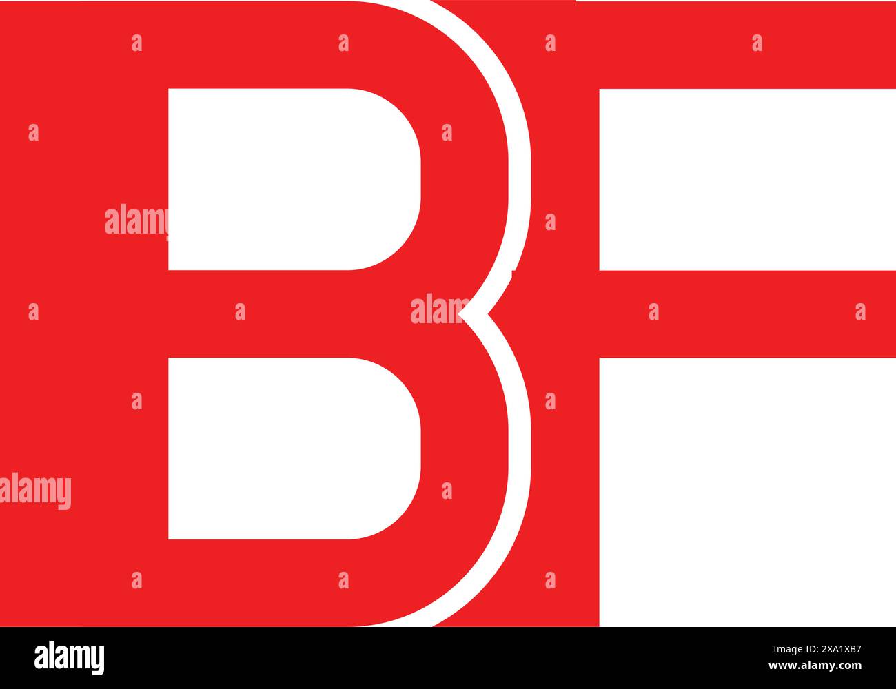 bf Letter Logo-Design Stock Vektor