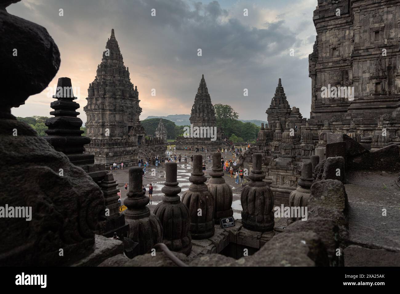 Der berühmte Prambanan-Tempel in Indonesien Stockfoto