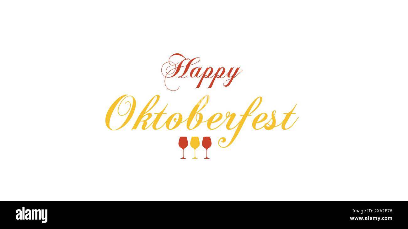 Oktoberfest Spirit mit schickem Text Art Design Stock Vektor