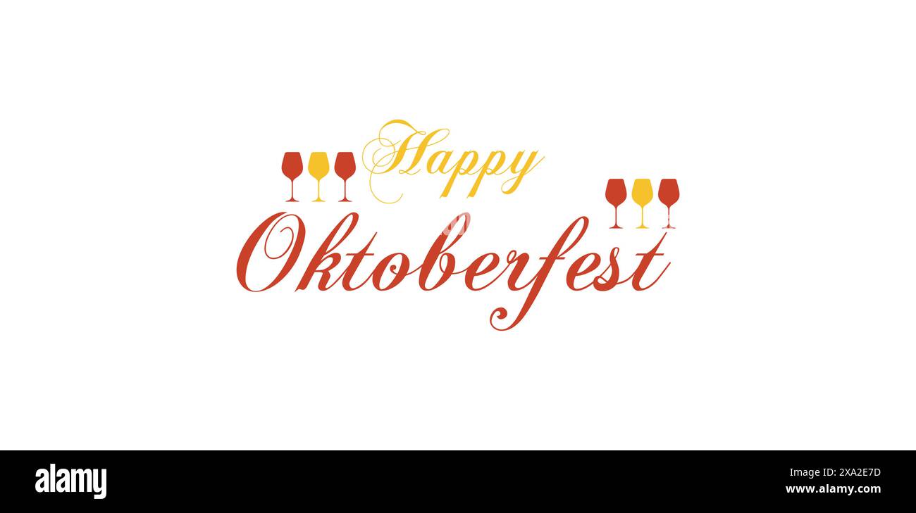 Oktoberfest Spirit mit schickem Text Art Design Stock Vektor