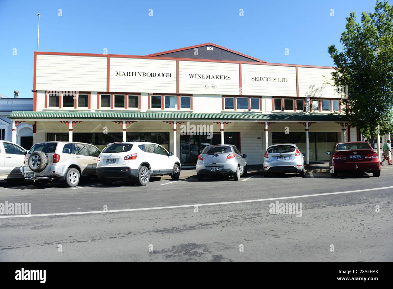 Martinborough Winemakers Services Ltd in Martinborough, Neuseeland. Stockfoto