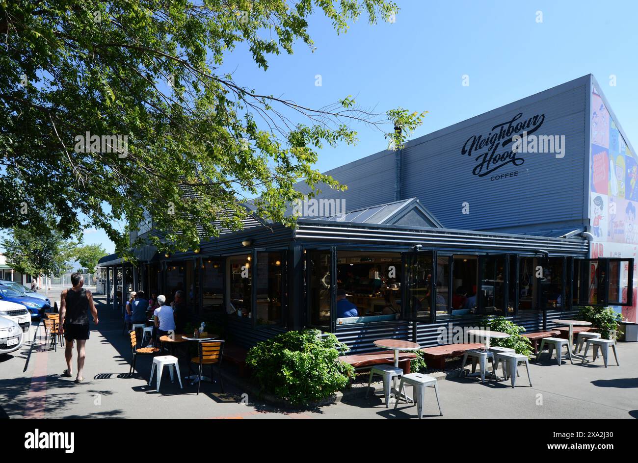 Im Café Coffee House in Martinborough, Neuseeland. Stockfoto