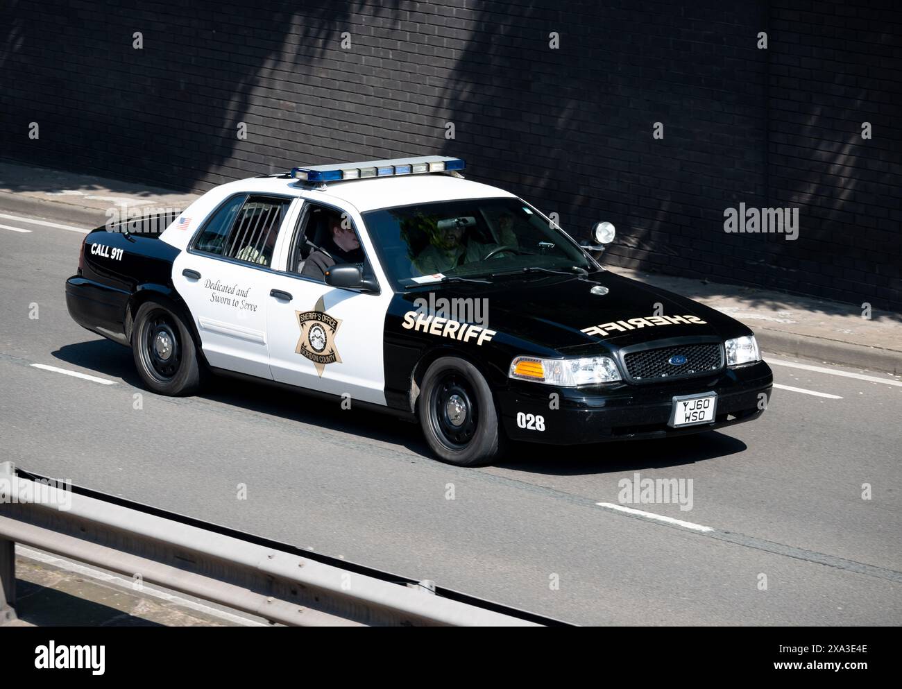 Gordon County Sheriff Car. Coventry Motofest 2024, Vereinigtes Königreich Stockfoto