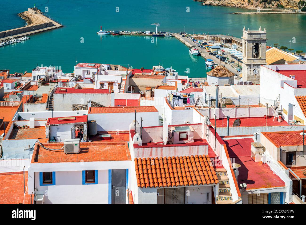 Peniscola, Valencia, Spanien Stockfoto