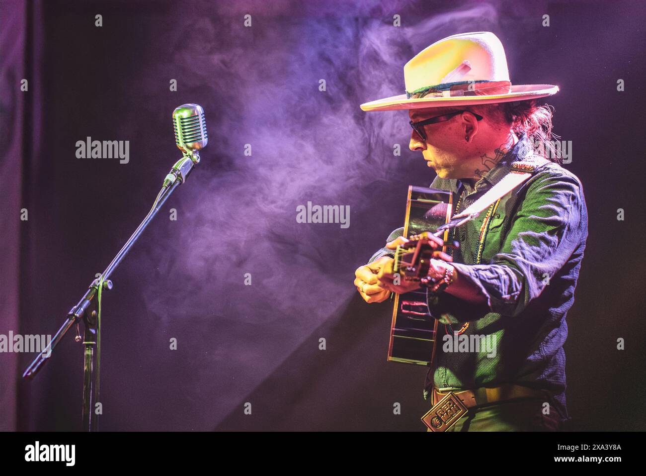 Turin, Italien 03/06/2024 - Micah P. Hinson im Konzert im Hiroshima Mon Amour für die italienische Tour 2024 Stockfoto