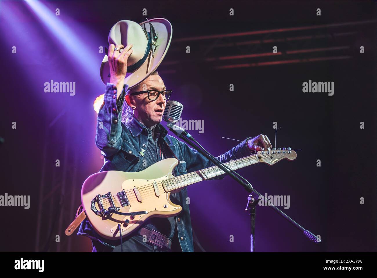 Turin, Italien 03/06/2024 - Micah P. Hinson im Konzert im Hiroshima Mon Amour für die italienische Tour 2024 Stockfoto