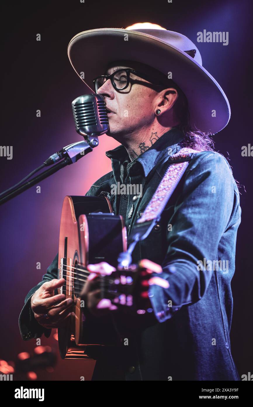Turin, Italien 03/06/2024 - Micah P. Hinson im Konzert im Hiroshima Mon Amour für die italienische Tour 2024 Stockfoto