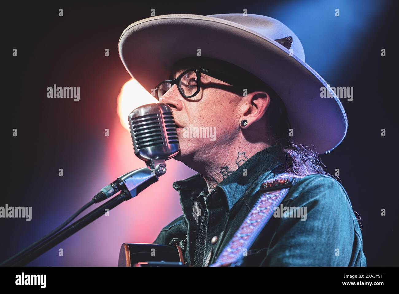 Turin, Italien 03/06/2024 - Micah P. Hinson im Konzert im Hiroshima Mon Amour für die italienische Tour 2024 Stockfoto