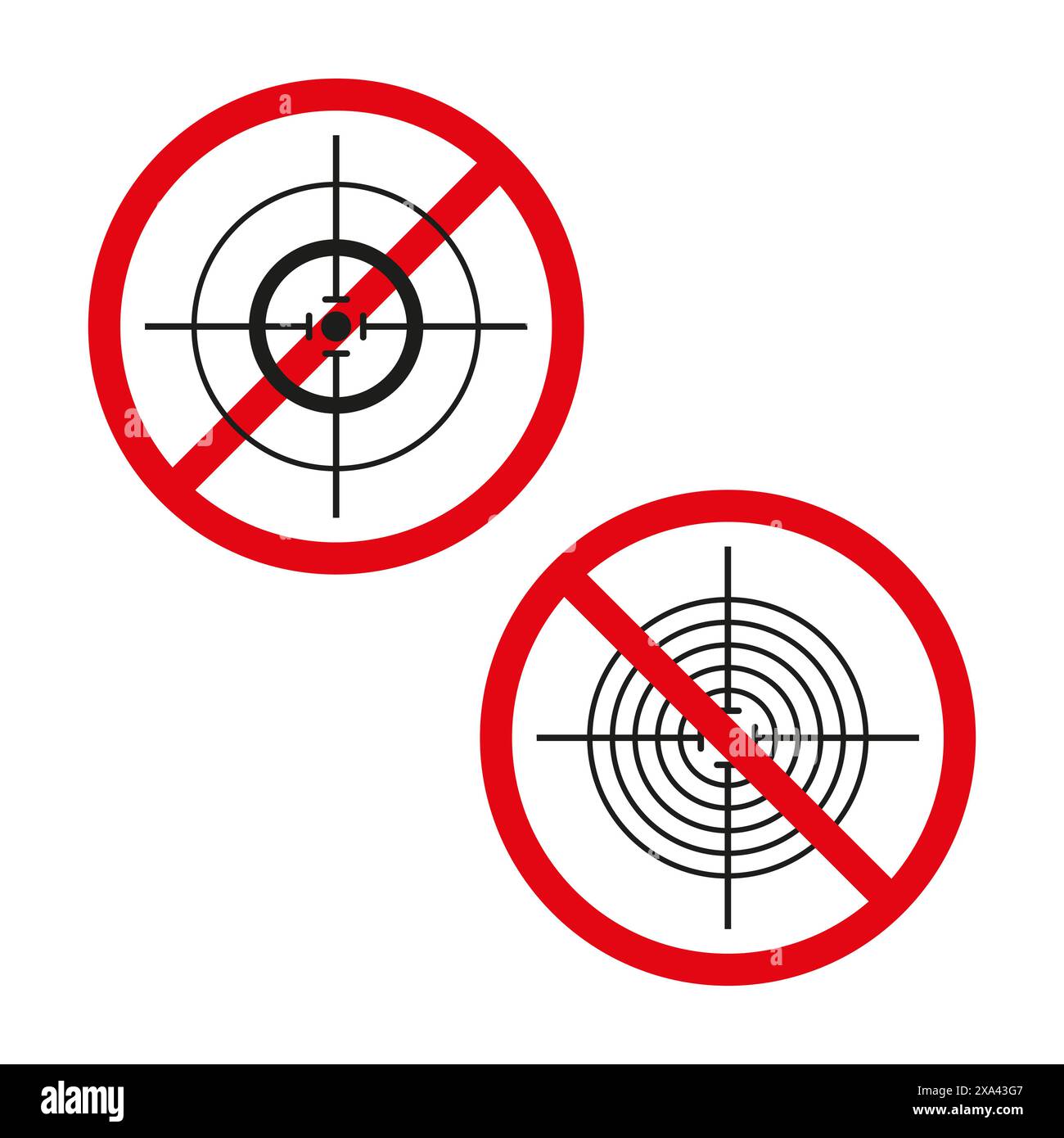 Kreuz durchgestrichen Stock-Vektorgrafiken kaufen - Alamy