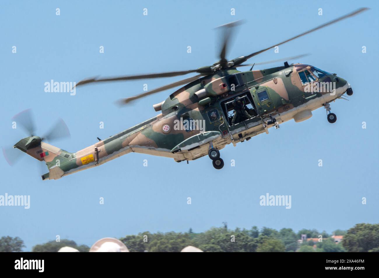 EH-101 Merlin Hubschrauber der portugiesischen Luftwaffe Stockfoto