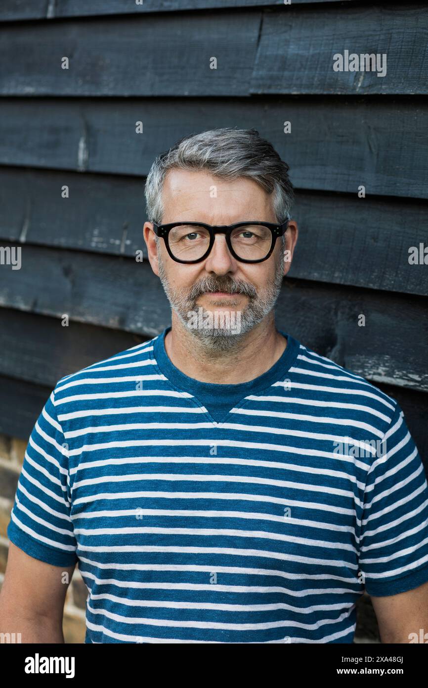 Porträt von reifer Mann Stockfoto