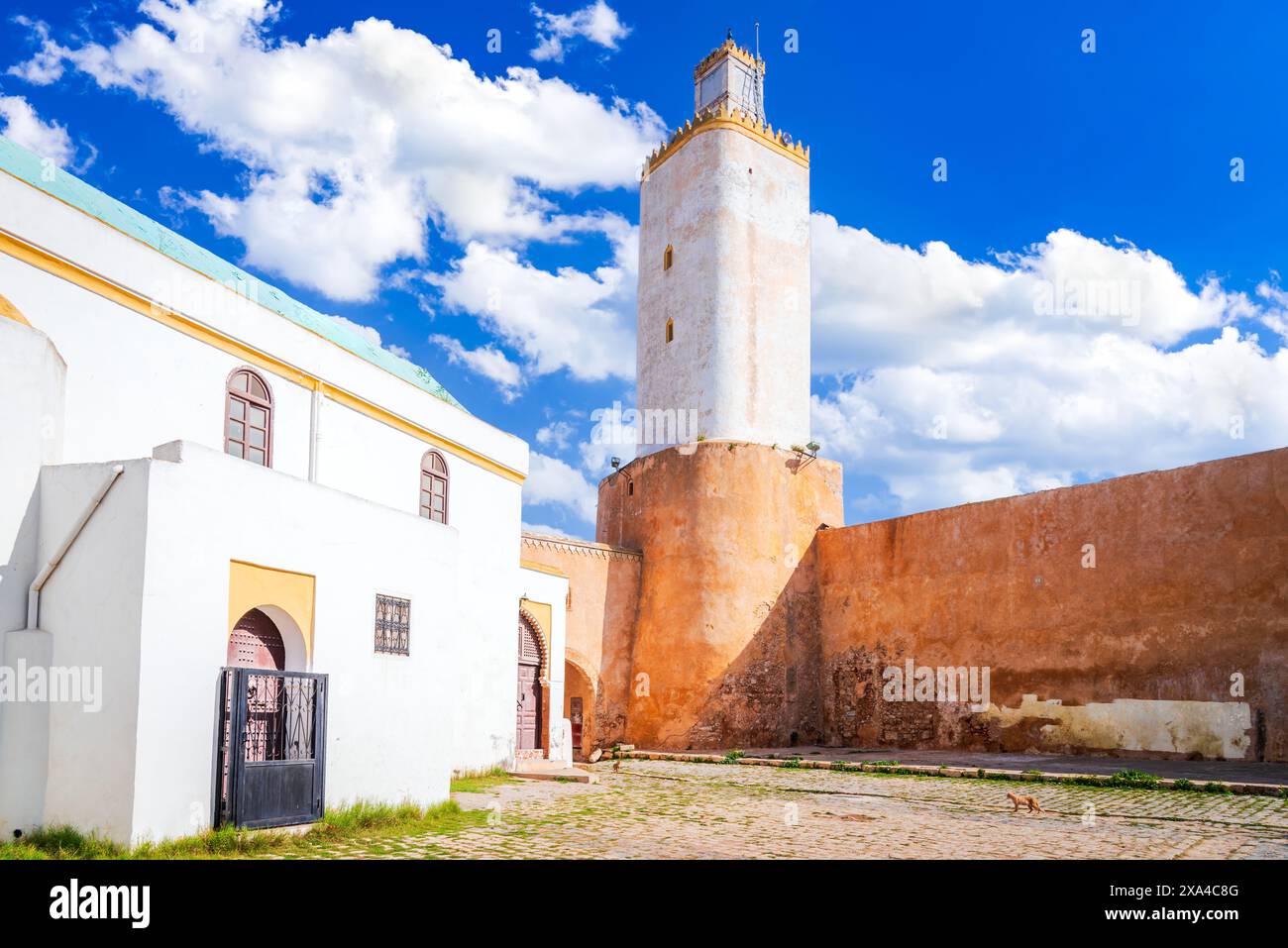 El Jadida, Marokko. Große Moschee in der portugiesischen Festung von Mazagan, Nordafrika alte Kolonialstadt. Stockfoto