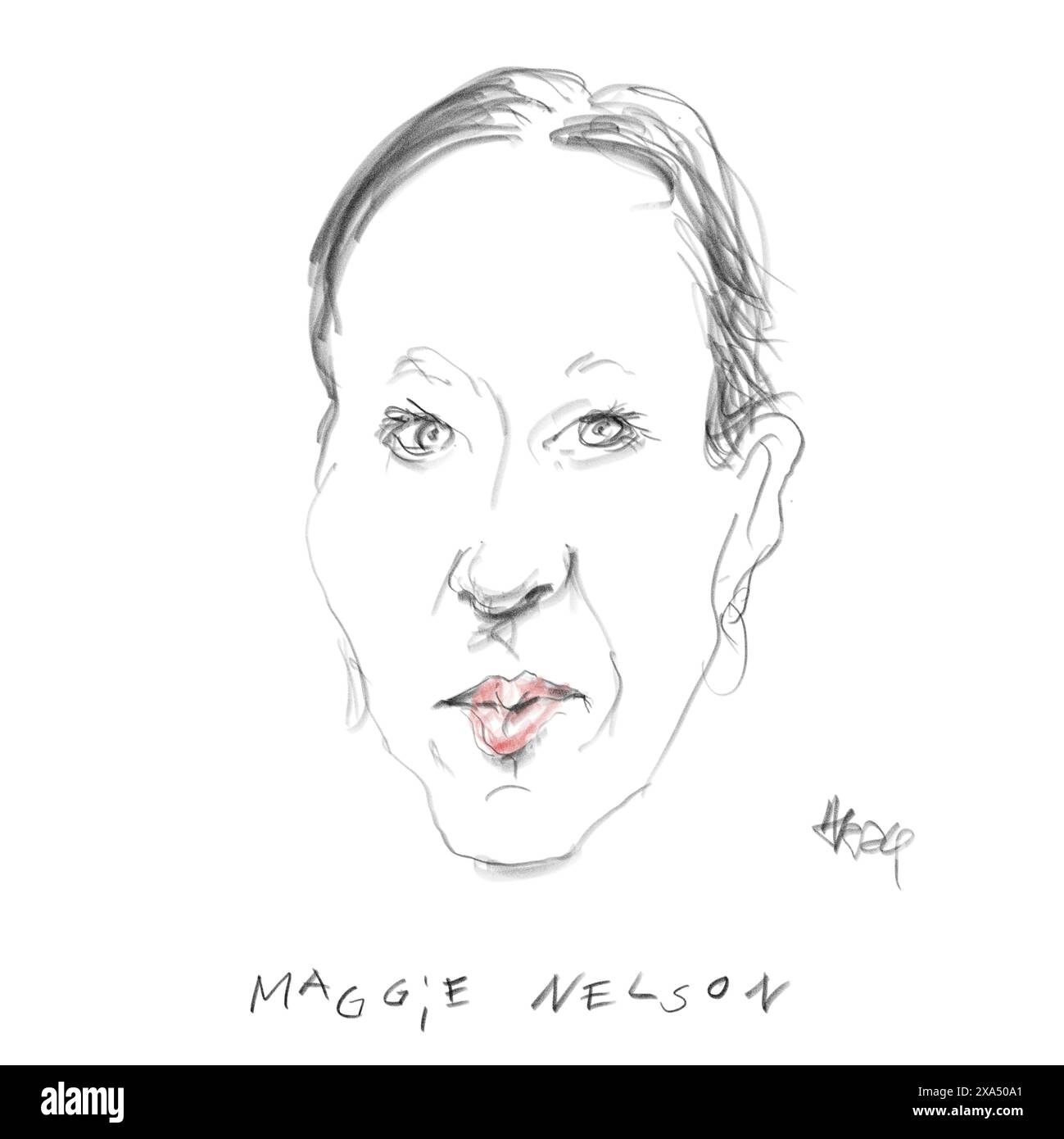 Porträt der Autorin Maggie Nelson Stockfoto