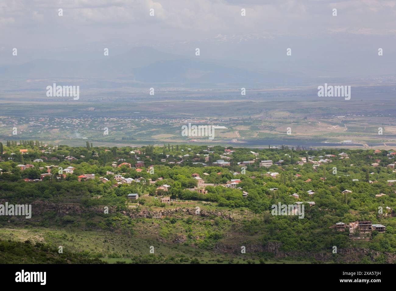 Eine malerische Aussicht vom Berg Aragats, Armenien Stockfoto