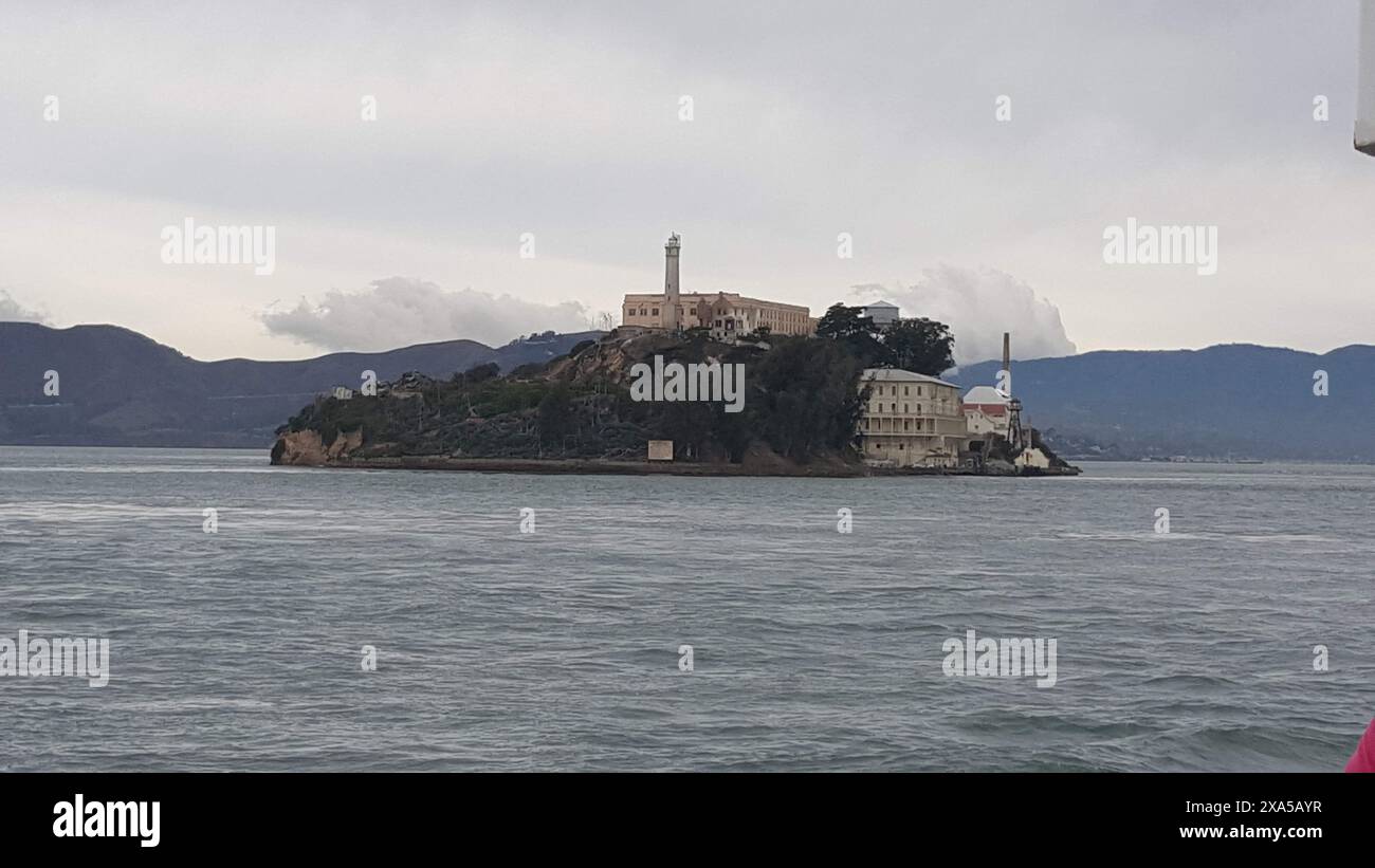 Das Alcatraz Gefängnis in San Francisco Bay, Kalifornien Stockfoto