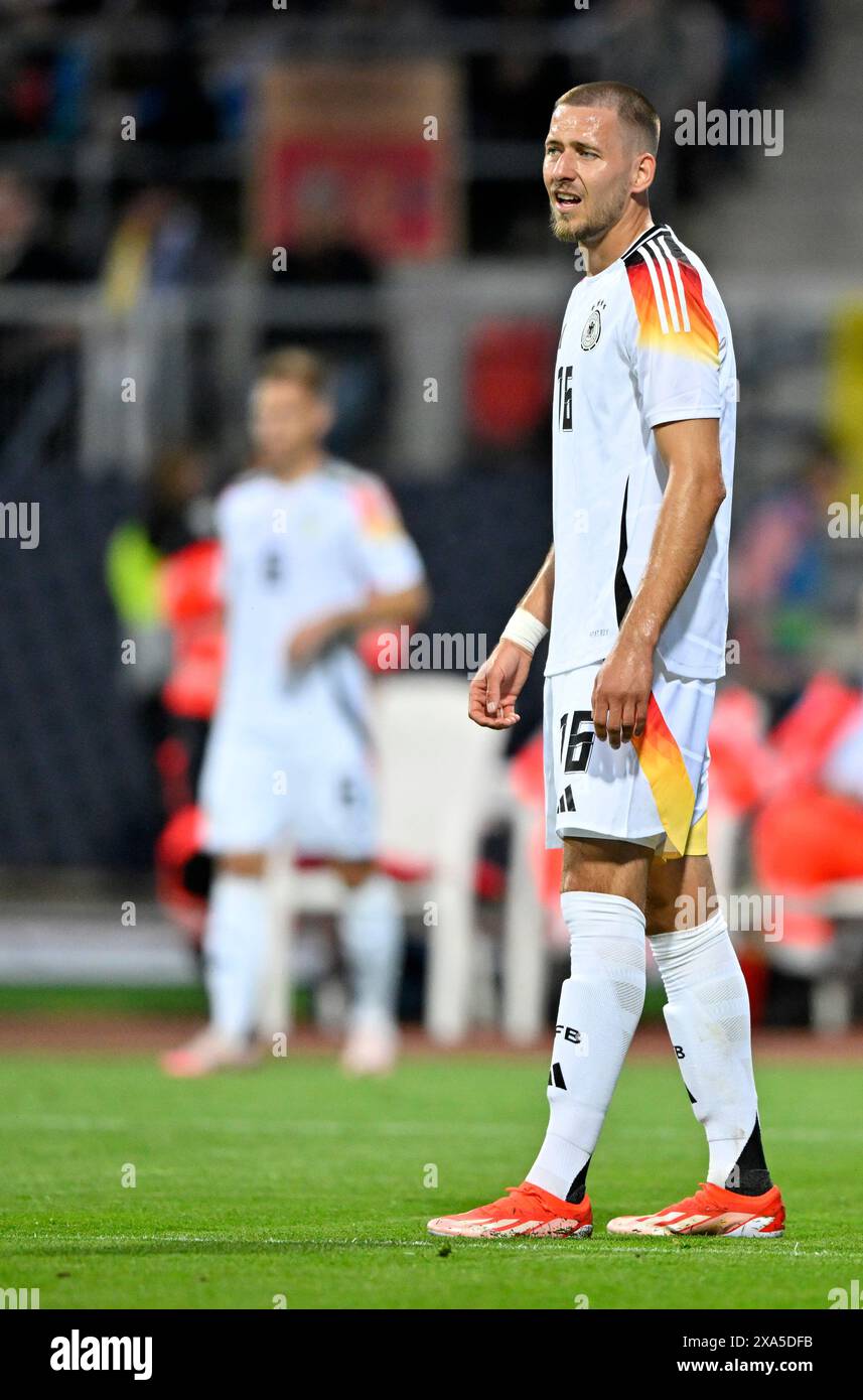 Waldemar Anton GER (16) DFB Laenderspiel Deutschland GER vs Ukraine UKR Max-Morlock-Stadion Nürnberg 03.06.2024 DFL-VORSCHRIFTEN VERBIETEN JEDE VERWENDUNG VON FOTOGRAFIEN ALS BILDSEQUENZEN UND/ODER QUASI-VIDEO Stockfoto