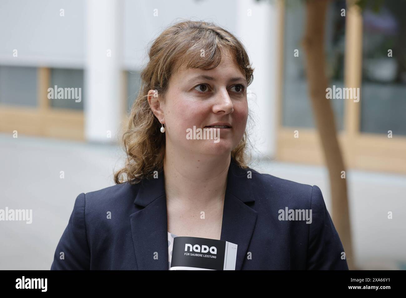 Dr. Eva Bunthoff, NADA, Deutschland, Berlin, Bundespressekonferenz, Thema: Jahr-Pressekonferenz: nationale Anti-Doping Agentur Deutschland NADA *** Dr. Eva Bunthoff , NADA, Deutschland, Berlin, Bundespressekonferenz, Thema jährliche Pressekonferenz nationale Anti-Doping-Agentur Deutschland NADA Stockfoto