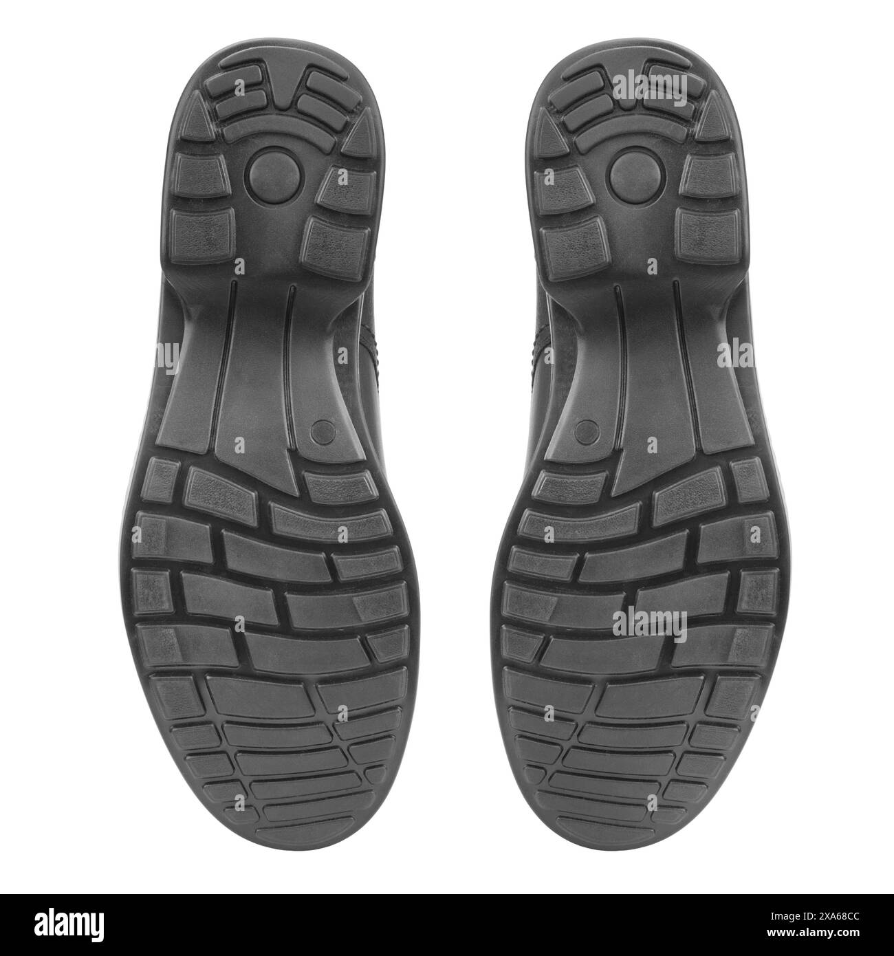 Sohle des Schuhs isoliert auf weißem Hintergrund Stockfoto