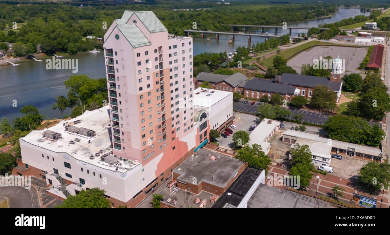 Ein Wohnhaus am Wasser in Downtown Augusta, Georgia Stockfoto Ein Wohnhaus am Wasser in Downtown Augusta, Georgia Stockfoto