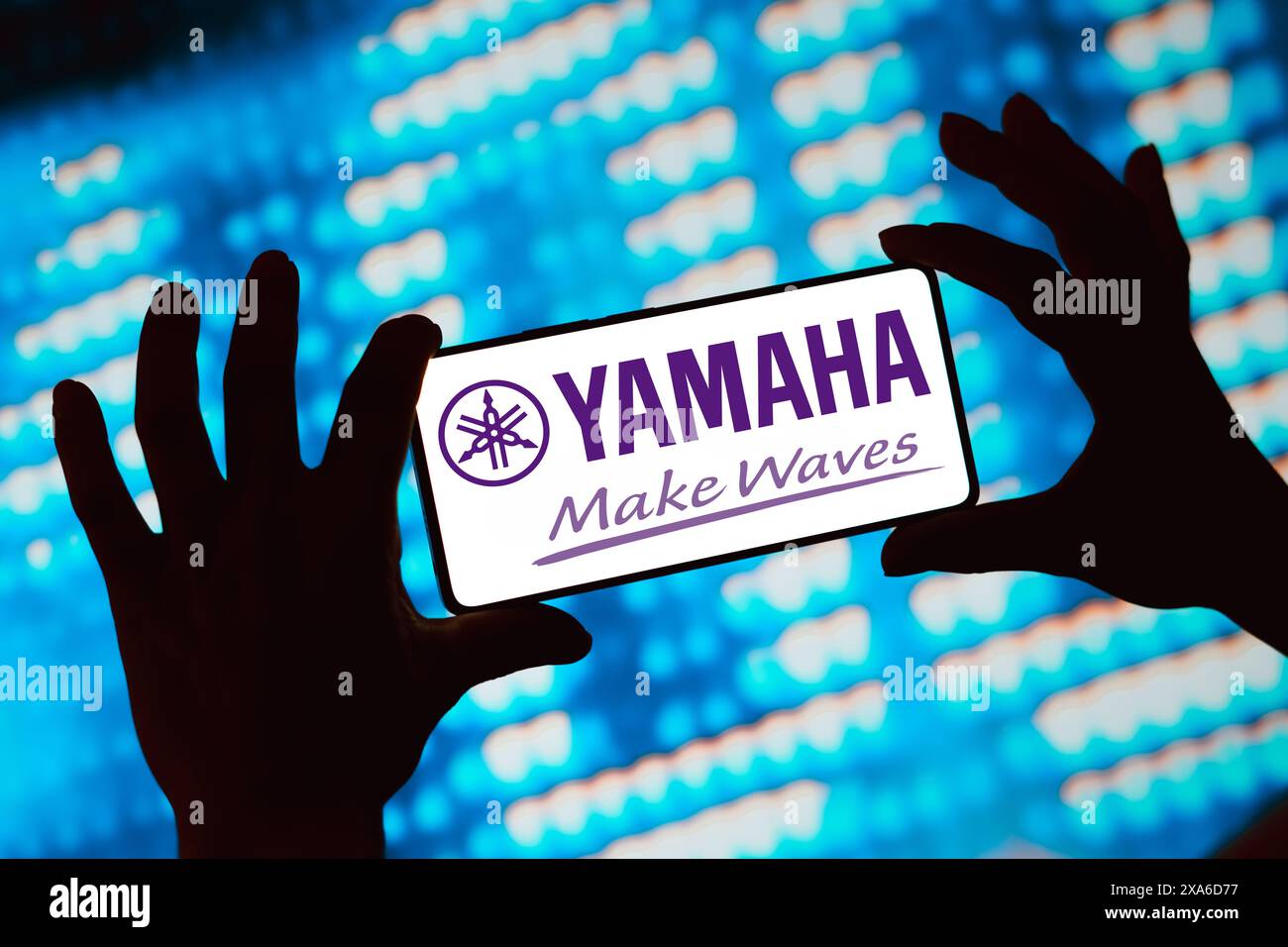 Brasilien. Juni 2024. In dieser Abbildung wird das Logo der Yamaha Corporation auf einem Smartphone-Bildschirm angezeigt. Quelle: SOPA Images Limited/Alamy Live News Stockfoto