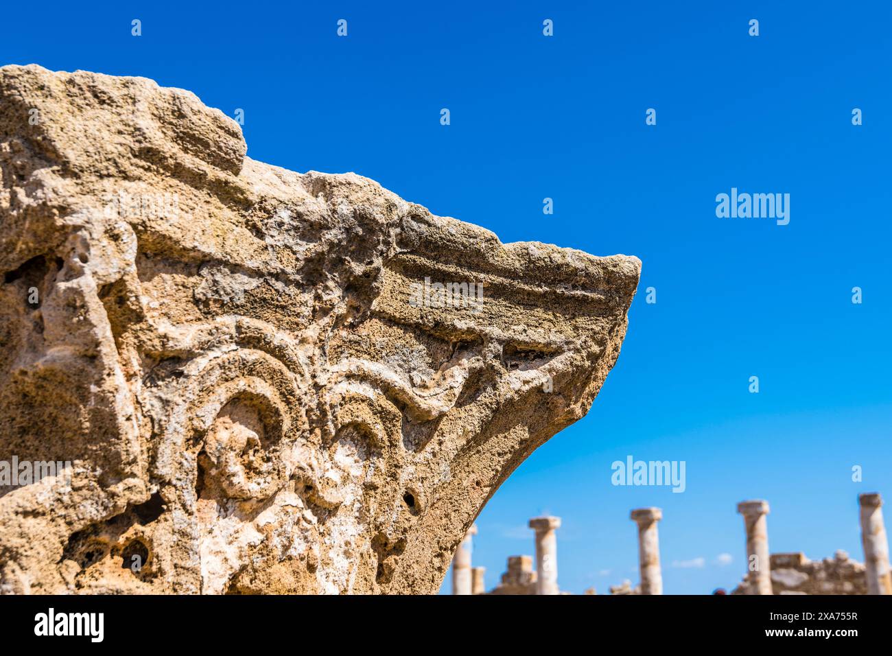 Archäologische Stätte, Paphos Mosaike, Paphos, Paphos Bezirk, Republik Zypern Stockfoto