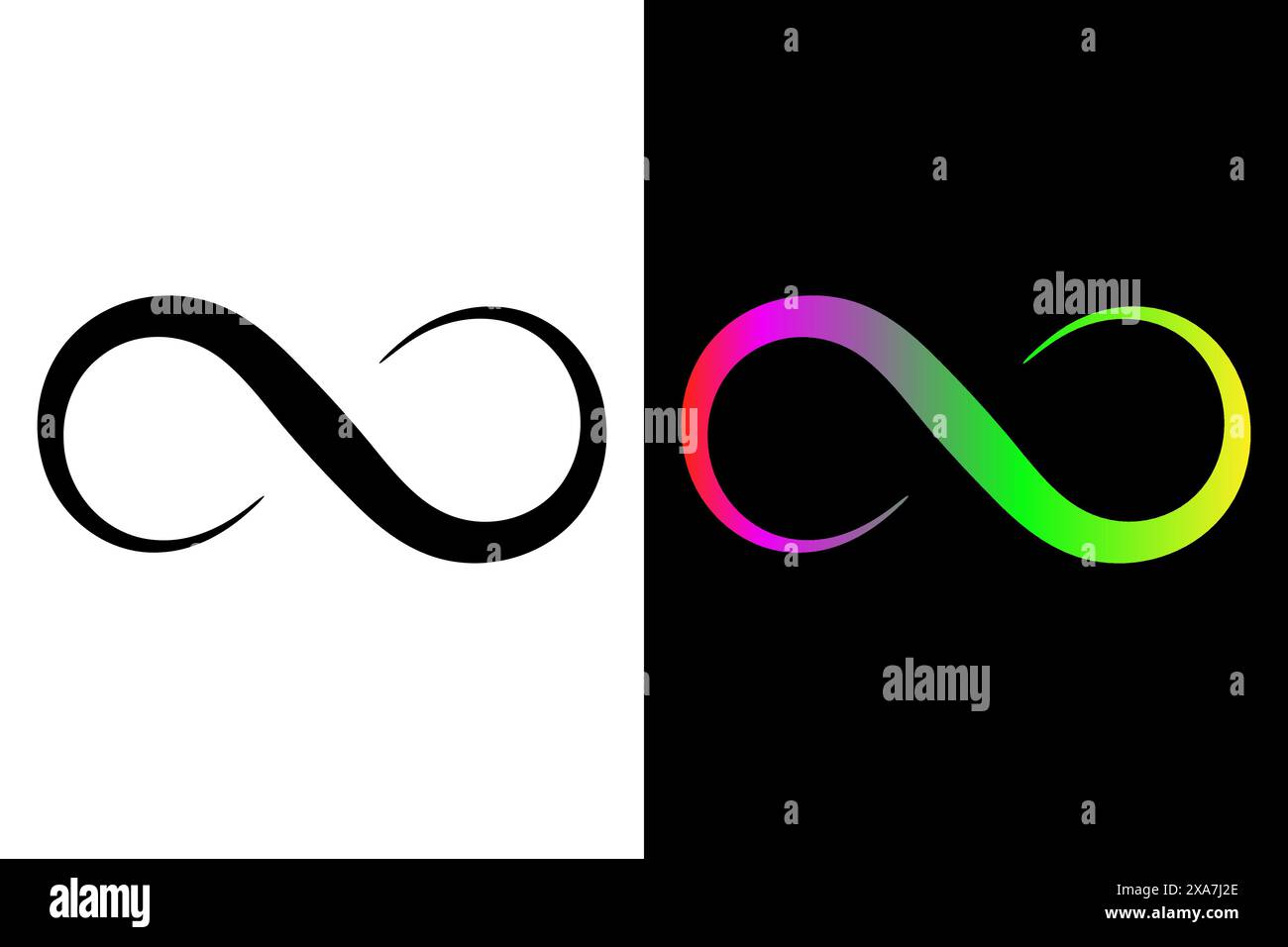 Infinity-Symbol, Infinity-Schleife oder Symbol, Infinity-Logo-Infinity-Symbol. Stock Vektor