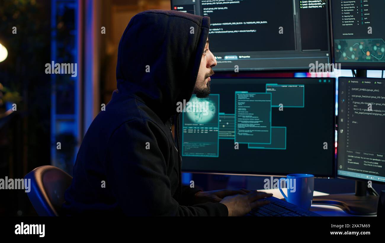 Hacker nutzen den PC, um Daten zu stehlen, und zielen mit Malware auf ...