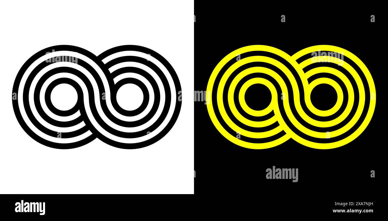 Infinity-Symbol, Infinity-Schleife oder Symbol, Infinity-Logo-Infinity-Symbol. Stock Vektor