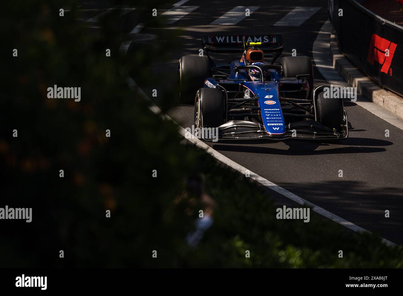 Monte-Carlo, Monaco - 26. MAI 2024, #2 Logan Sargeant (USA, Williams), Formel 1 Grand Prix von Monaco 2024 Stockfoto