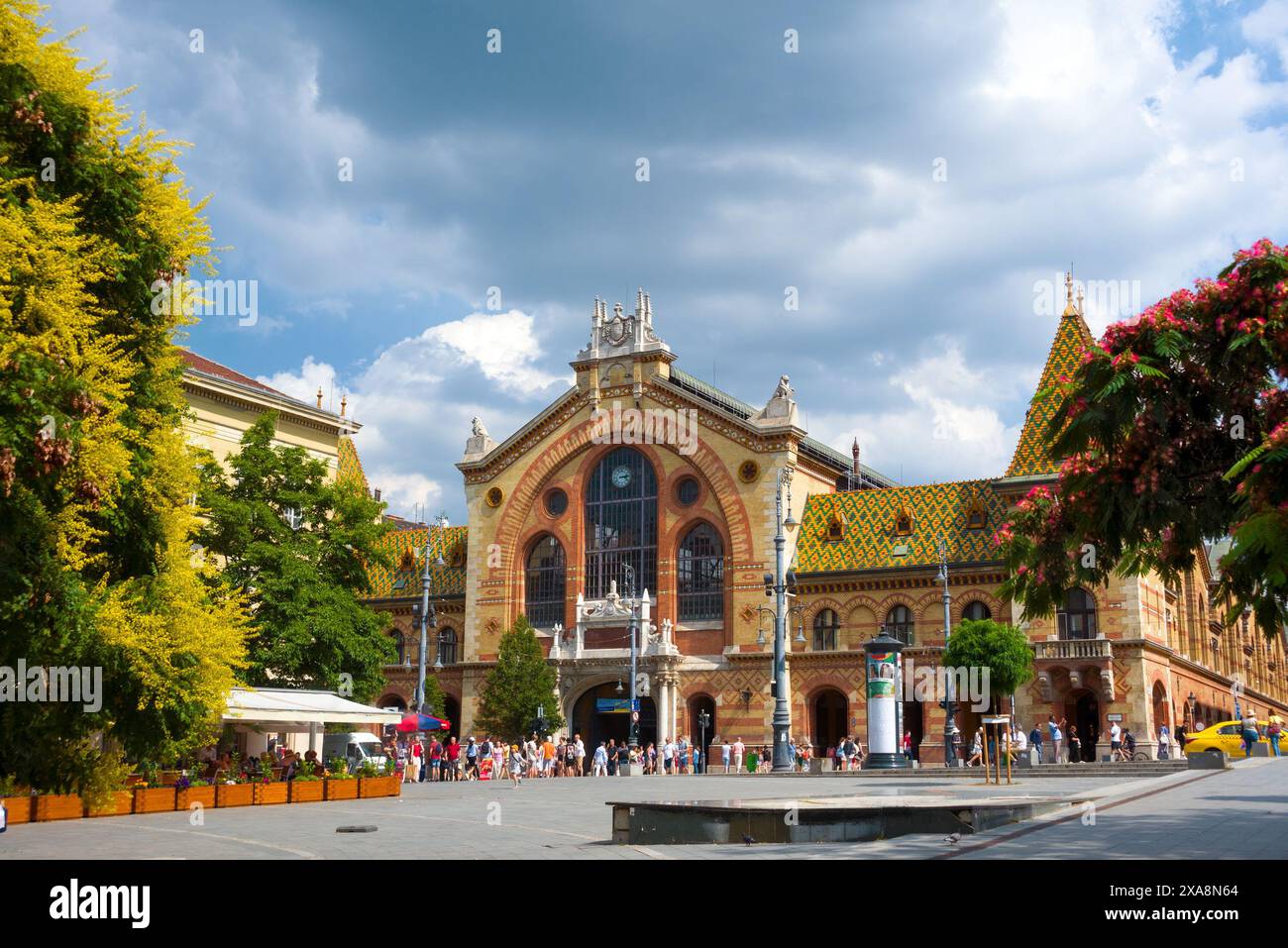 Zentrale Markthalle in Budapest Stockfoto