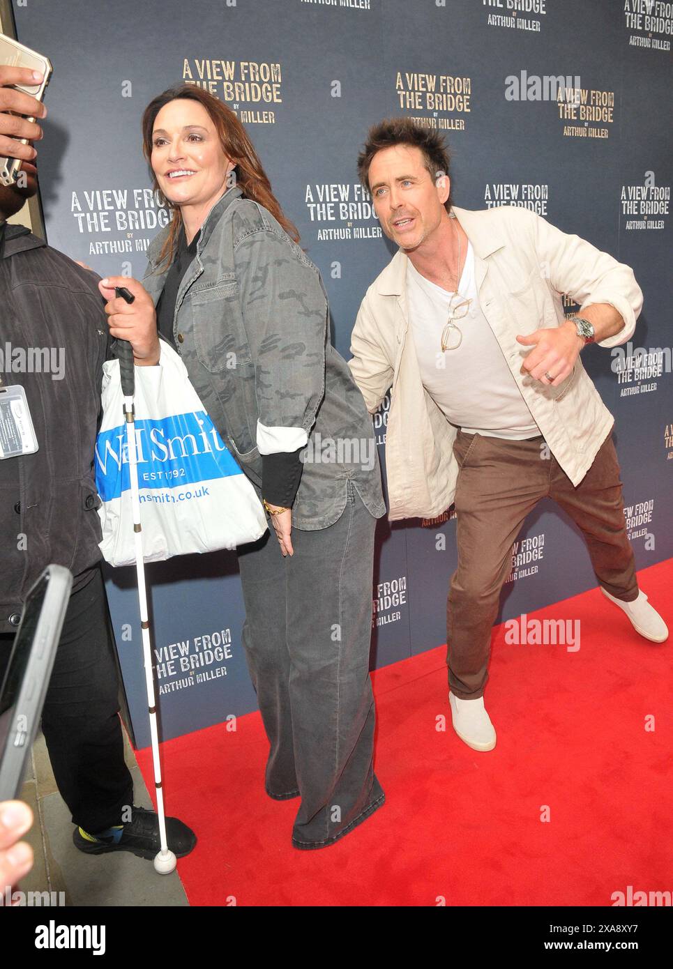 London, Großbritannien. Juni 2024. Sarah Parish und James Murray spielen Presss Night, Theatre Royal Haymarket, Suffolk Street, am Dienstag, den 4. Juni 2024 in London, England, Großbritannien. CAP/CAN ©CAN/Capital Pictures Credit: Capital Pictures/Alamy Live News Stockfoto