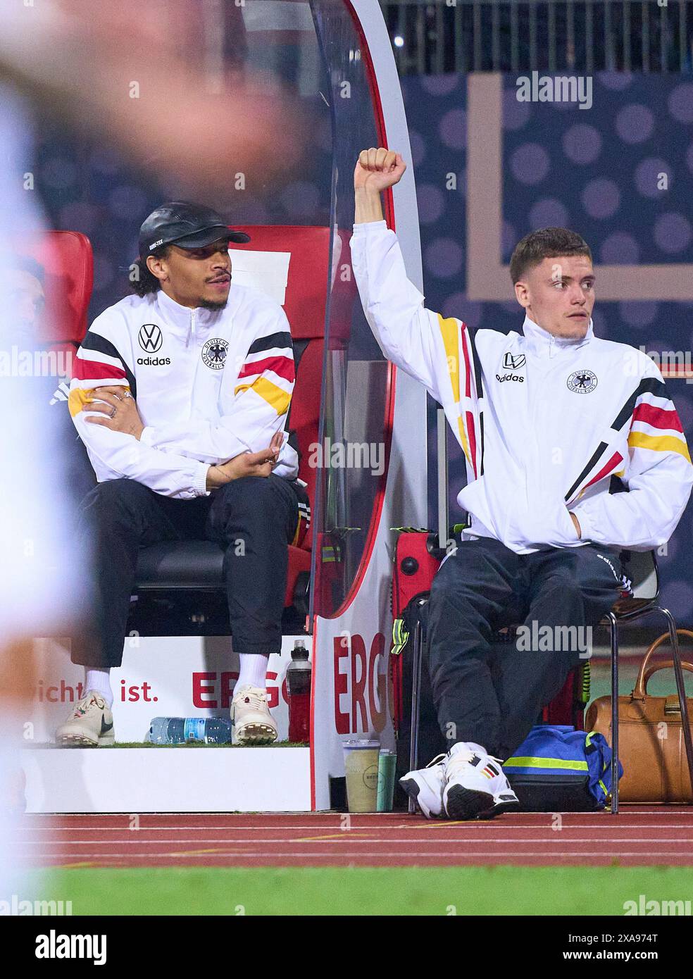 Leroy SANE, DFB 19 Florian Wirtz, Nr. 17 DFB im Freundschaftsspiel DEUTSCHLAND - UKRAINE 0-0 DEUTSCHLAND - UKRAINE in Vorbereitung auf die Europameisterschaft 2024 am 3. Juni 2024 in Nürnberg. Fotograf: ddp Images/STAR-Images Credit: ddp Media GmbH/Alamy Live News Stockfoto