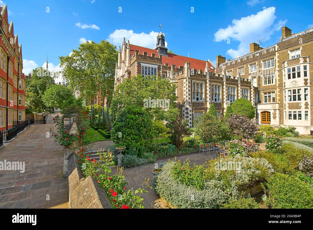 Middle Temple Inns of Court London Middle Temple die Gärten im Frühling Stockfoto