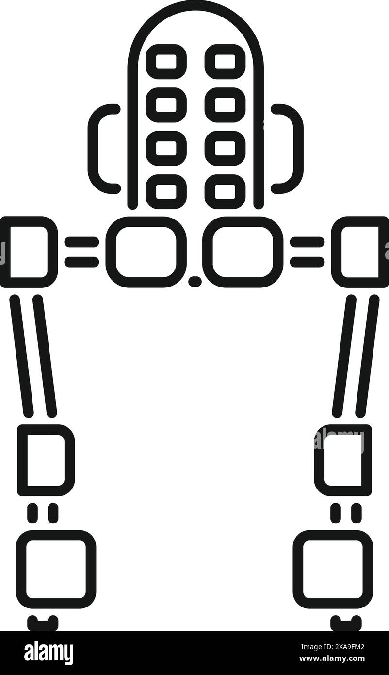 Raumfahrzeug erforscht einen neuen Planeten, auf der Suche nach Leben Stock Vektor