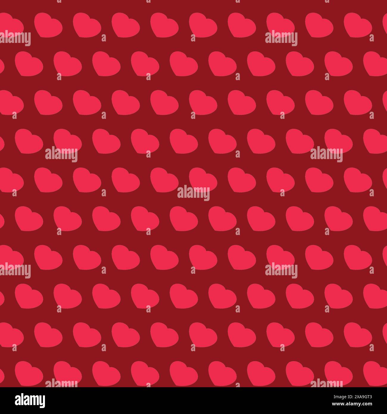 Nahtloses Muster In Pink Hearts Stock Vektor