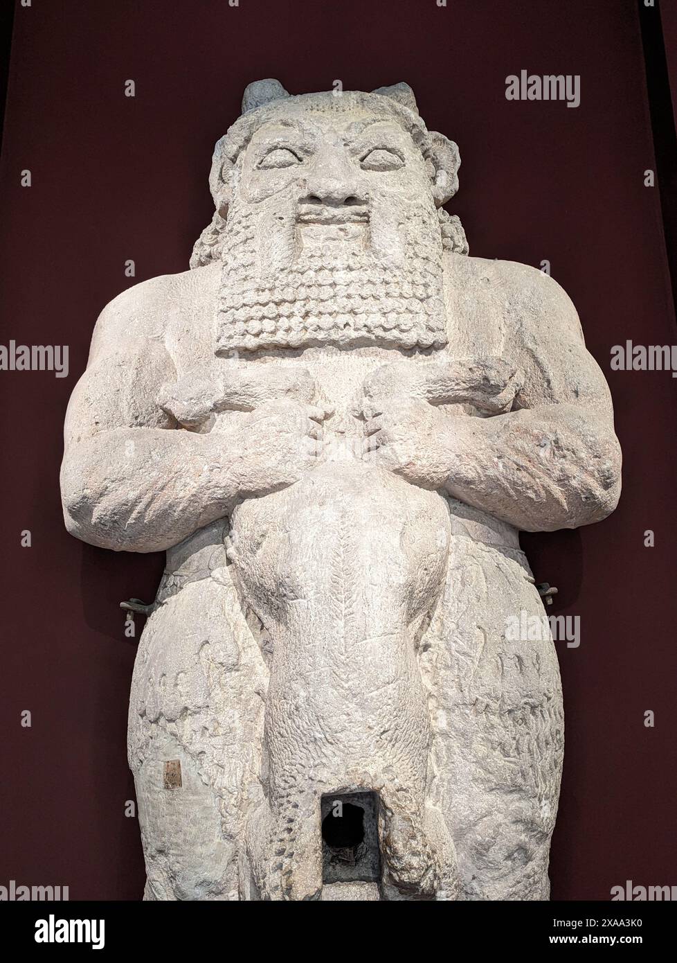Die Statue Gottes Bes wurde im Archäologischen Museum Istanbul in der Türkei ausgestellt Stockfoto